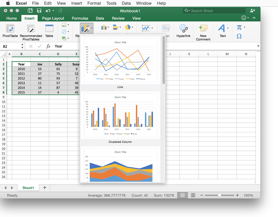 how to find quick analysis in excel on mac